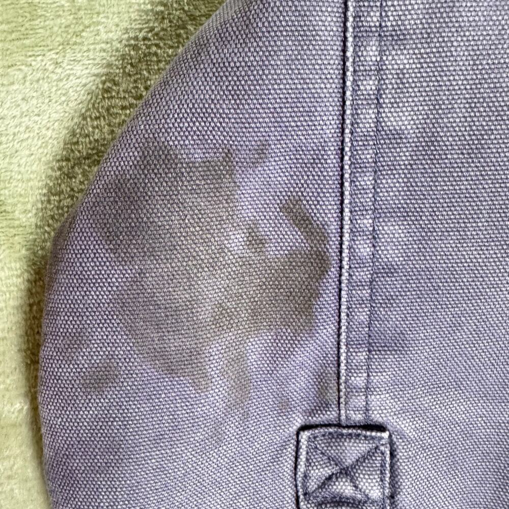 Duluth Trading Fleece Lined Canvas Shirt Jacket Shacket Love Heart Workwear M - Picture 13 of 16